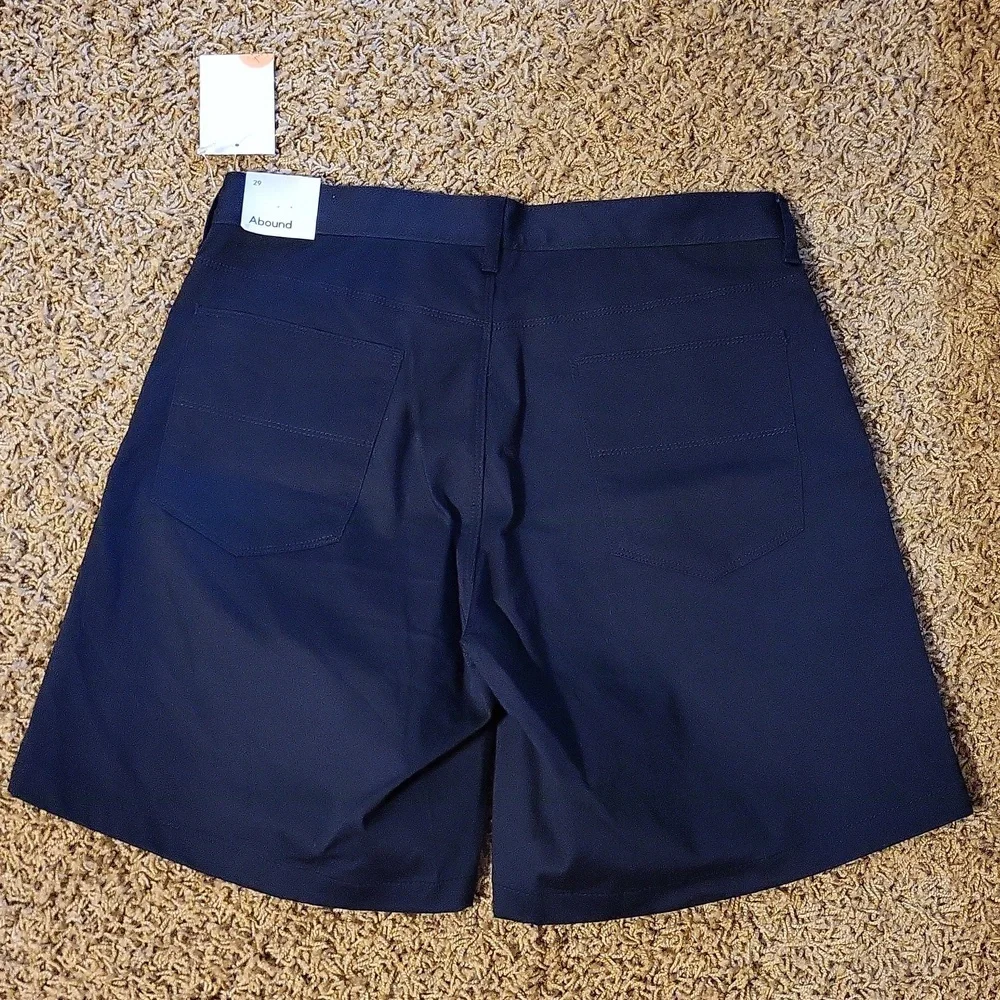 NWT Abound Chino Shorts Navy Blue Size 29 Bermuda Stretch - Picture 4 of 4